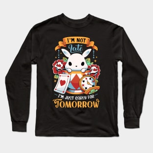 Wondrous Rabbit - funny cute bunny Long Sleeve T-Shirt